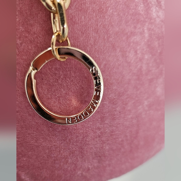 Steve Madden gold and faux tortoise shell chain belt. Adjustable - Picture 5 of 8